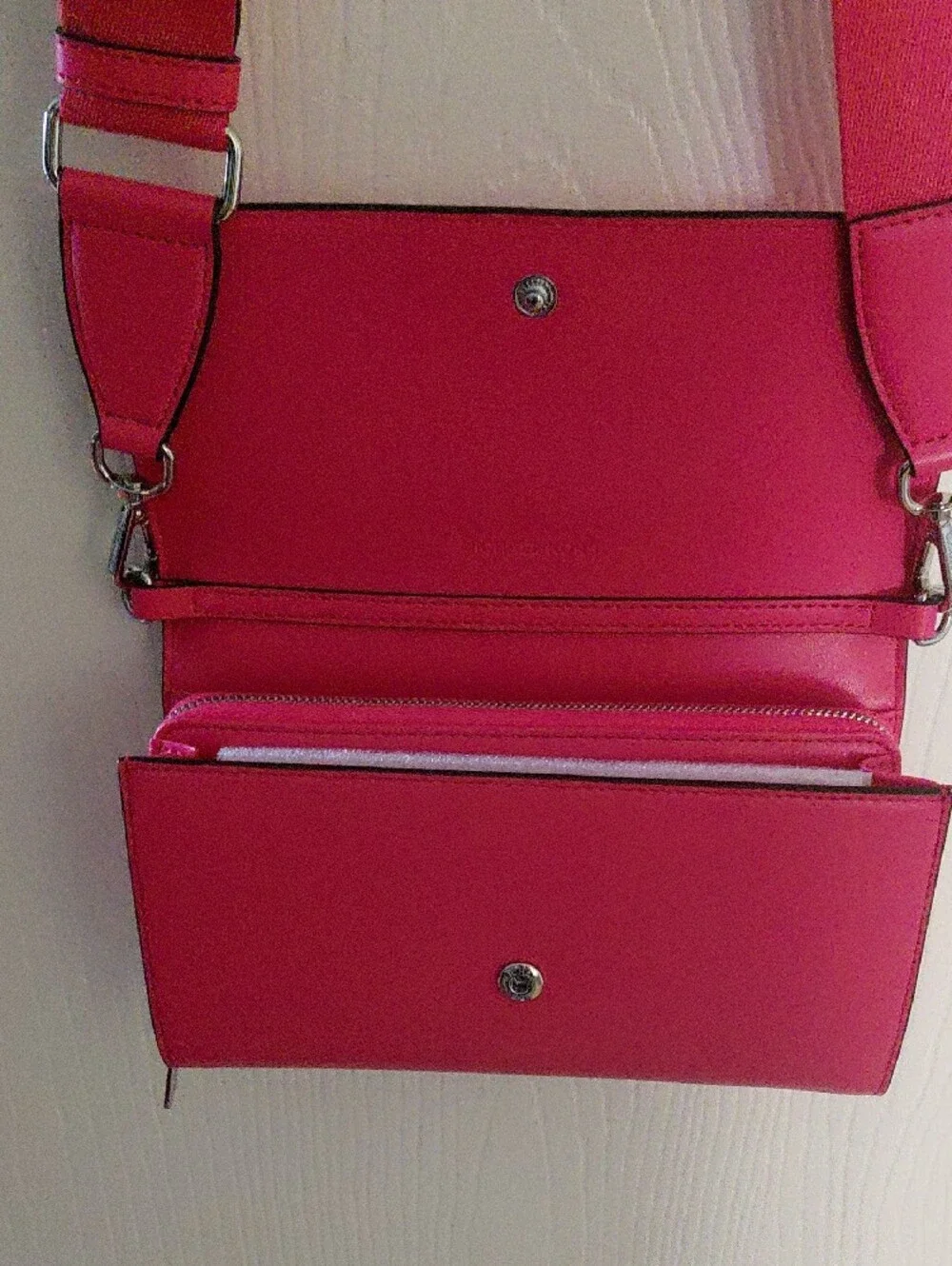 Michael Kors Jet Set Large Crossbody Bag Ombre Hibiscus, Color Pink